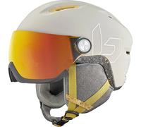Casco de esquí con visera BOLLE V-ATMOS (Oatmeal Matte - Photochromic Fire Red cat 1 a 3) Unisex
