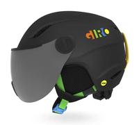 Casco de esquí con visera Giro Ski BUZZ MIPS MAT (BLK/PARTY BLOKS) Niños