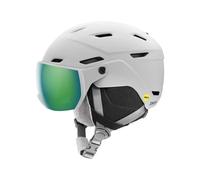 Casco de esquí con visera Junior Smith Survey J Mips (Matte White Green Mirror)