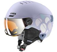 Casco de esquí para niños Uvex Rocket Jr. Visor Talla de casco: 51-55 cm / Color: violeta