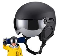 Casco De Esquí - Sombrero Caliente A Prueba De Choque, Roturas De Nieve Protectores | Equipo De Seguridad Deportiva De Invierno Al Aire Libre, Casco De Gafas Térmicas Ajustables Con Almohadillas Para