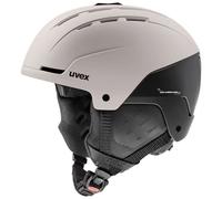uvex stance - Casco de esquí robusto para adultos - ajuste de talla individualizado - ventilación optimizada - warm grey-black matt - 58-62