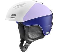 Casco de esquí Uvex Ultra Pro para mujer, blanco/morado 55-59cm White-Cool Lavender Matt