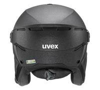 uvex instinct visor, casco de esquí robusto unisex, con visera, ajuste de talla individualizado, black matt, 60-62 cm