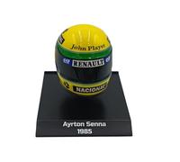 - Casco de Fórmula 1 Compatible con Ayrton Senna #12 John Player Team Lotus Fórmula 1 1985 1:10 Minichamps 388512