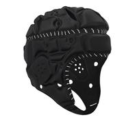 Casco de fútbol con Bandera,Casco de Carcasa Suave Ajustable 7v7,Gorra de Scrum cómoda y Transpirable,Casco Protector Deportivo cómodo y Transpirable for fútbol,Hockey(Black)