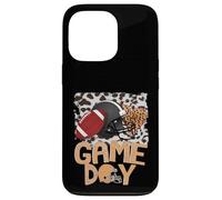 Casco de fútbol con diseño de Leopardo Blanqueado para el Día del Juego, Deporte para Madres y niñas Carcasa para iPhone 13 Pro