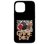 Casco de fútbol con diseño de Leopardo Blanqueado para el Día del Juego, Deporte para Madres y niñas Carcasa para iPhone 13 Pro MAX