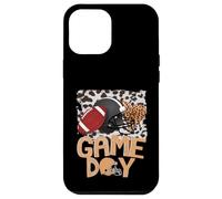 Casco de fútbol con diseño de Leopardo Blanqueado para el Día del Juego, Deporte para Madres y niñas Carcasa para iPhone 12 Pro MAX