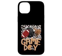 Casco de fútbol con diseño de Leopardo Blanqueado para el Día del Juego, Deporte para Madres y niñas Carcasa para iPhone 14 Plus
