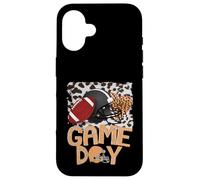 Casco de fútbol con diseño de Leopardo Blanqueado para el Día del Juego, Deporte para Madres y niñas Carcasa para iPhone 16