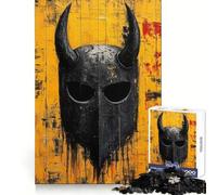 Casco de Guerra Vikingo, 1000 Piezas, Rompecabezas para Adultos, Regalo para desarrollar la Capacidad cognitiva, Actividad Relajante, Corte preciso, Regalo Festivo (50x75cm)