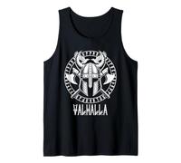 Casco de hachas vikingas de los Cuervos de Odín de la mitología nórdica Valhalla Camiseta sin Mangas