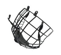 Casco de hockey sobre hielo antiarañazos con cara de red de metal para niños