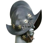 Casco de Marion español, disfraz de conquistador medieval para Halloween, casco de armadura de hombre