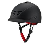 Casco de Montar a Caballo Casco Ecuestre Casco for Montar a Caballo Media Cubierta Tapas de protección de Seguridad Ajustables Cómodo de Usar(Black,M)
