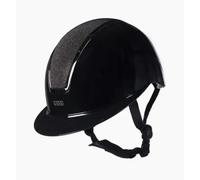 Casco de montar -Lady Shield Brillant- HKM - Negro/Plata / S (52-54cm)