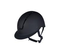 HKM Lady Shield Diamond Casco de equitación, Unisex, Negro, L