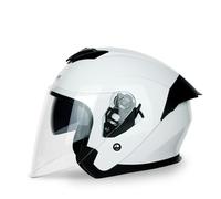 Casco De Moto 3/4 Estilo Retro Vintage De Media Cara Casco Half-Helmet para Hombres Y Mujeres Adultos Casco para Scooter Cruiser Ciclomotor Homologado ECE J,XL=(61-62CM)