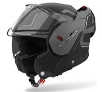 Casco de moto abatible Airoh Mathisse 2 Genius gris mate L