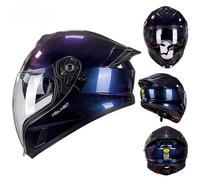 Casco de moto abatible, casco modular de moto con doble visera, homologado ECE, casco integral, cascos de carreras para ciclomotores y motos de calle para adultos (hombres y mujeres). 3,M=55-56CM