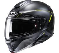 Casco de moto abatible HJC RPHA 91 Combust MC3HSF negro-amarillo fluo XL