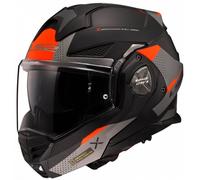 Casco de moto abatible LS2 FF901 Advant X Oblivion negro-rojo-titanio XS