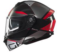 Casco de moto abatible MT Genesis SV Atempo negro-gris-rojo XL
