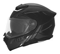 Casco de moto abatible NOX N967 Synchro negro mate-blanco XL