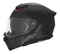 Casco de moto abatible NOX N967 Synchro negro mate-rojo XS