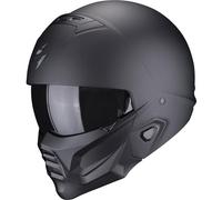 Casco de moto abierto con máscara Scorpion EXO-COMBAT II Negro sólido mate XS