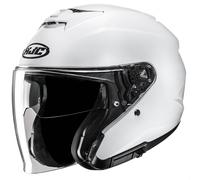 Casco de moto abierto HJC i31 Solid blanco perla XL