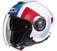 Casco de moto abierto HJC i40N Pyle MC21 rojo-azul-blanco M