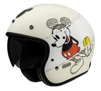 Casco de moto abierto HJC V31 Disney Mickey Sketch MC1SF blanco-negro S