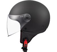 Casco de moto abierto MT Street S negro mate S