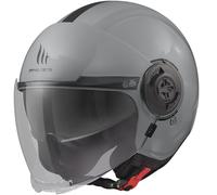 Casco de moto abierto MT Viale SV S Solid gris brillante L