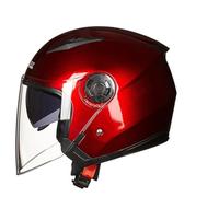 Casco de Moto Abierto Unisex Cascos Jet con Doble Lente ABS Homologado para Carretera Antivaho Protector Solar para Todas Las Estaciones para Scooter Coche eléctrico