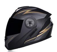 Casco de moto, casco abatible, casco modular para hombre y mujer con doble visera solar, casco integral para adultos, ciclomotor, scooter, motocicleta de calle, homologado ECE 13,S=55-56CM