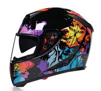Casco De Moto Casco Integral Moto Completa Unisex Adulto Estilo Cool Rider Equipment Four Seasons Certificación Dot/ECE Street Touring L,XXL=(63-64CM)