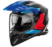 Casco de moto enduro Airoh Bandit Tune azul-rojo 3XL