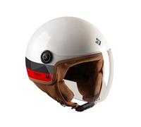 Casco de moto half-jet Tucano Urbano El'jettin 6.0 Ac Milan XL (61/62 cm)