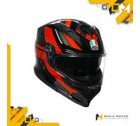 Casco de moto Integral AGV K7 L Taurax Rojo