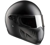 Casco de Moto Integral BANDIT EXX II Negro Mate Visor Transparente Streetfighter Custom Biker Style Dull Black Motorcycle Helmet Homolgado EXX2 (S)