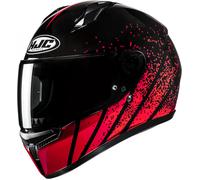 Casco de moto integral HJC C10 Haven MC1 negro-rojo S