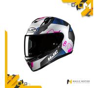Casco de moto Integral HJC C10 S ASPA Blanco