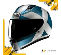 Casco de moto Integral HJC C10 XL TEZ Azul claro Opaco