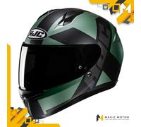 Casco de moto Integral HJC C10 XL TEZ Verde Opaco