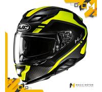 Casco de moto Integral HJC F71 M ACHAPARRADO Negro
