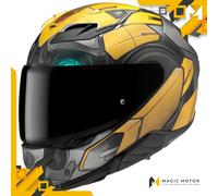 Casco de moto Integral HJC F71 S BUMBLEBEE HASBRO Amarillo Opaco