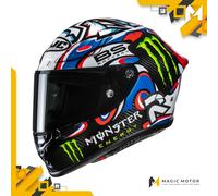 Casco de moto Integral HJC RPHA 1 V2 CARBON S CARBON QUARTARARO LE MANS 3 Azul